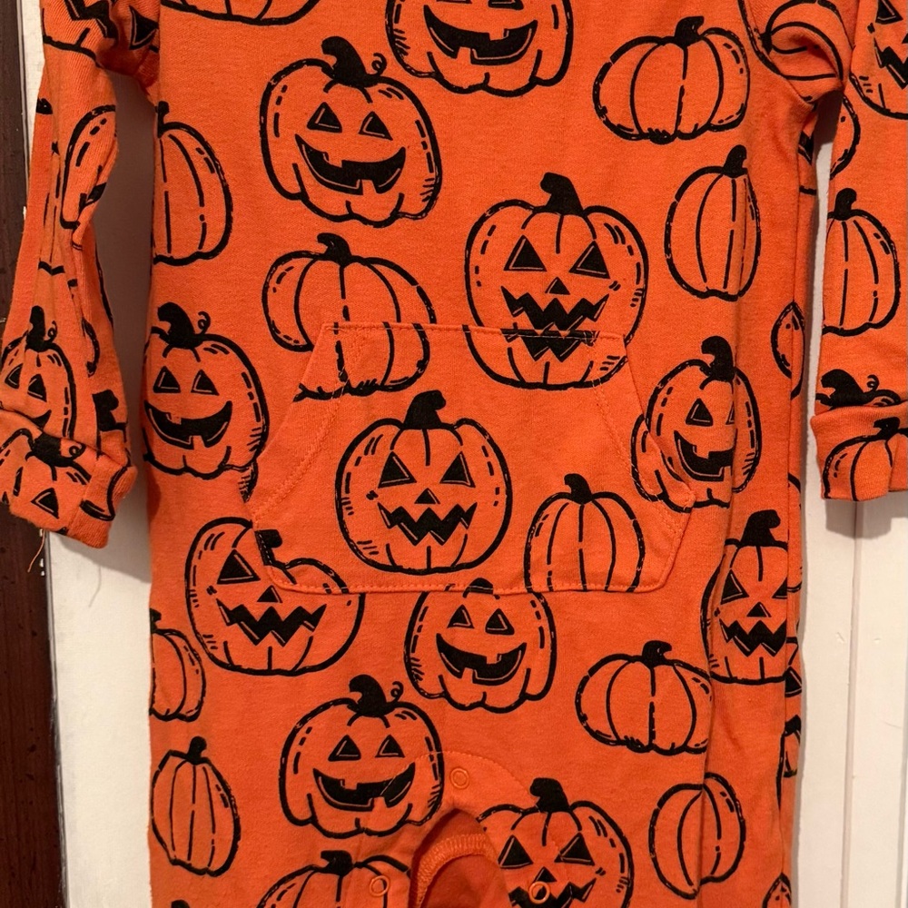 Wonder Nation Orange Pumpkin Kids Costume
